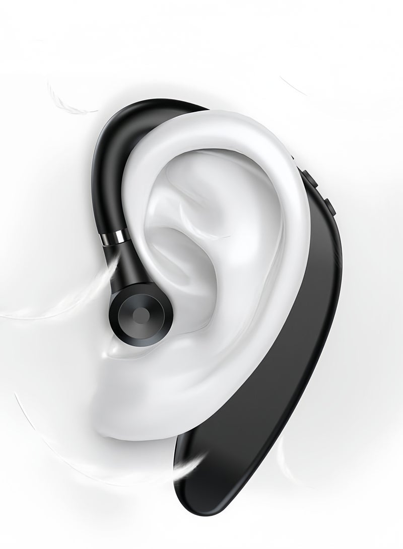 Wireless Bluetooth earphones, sports ear hanging earphones, suitable for office, business, driving, sports, black  - Image 3