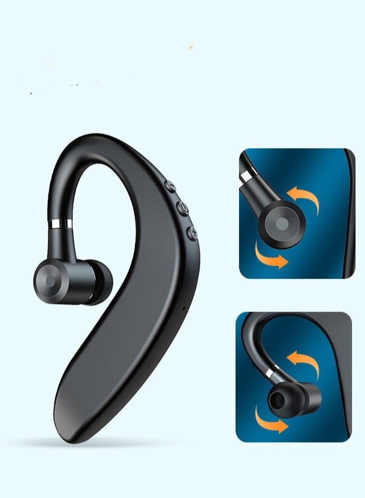 Wireless Bluetooth earphones, sports ear hanging earphones, suitable for office, business, driving, sports, black  - Image 2