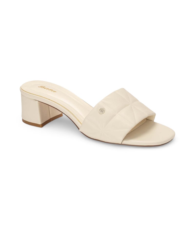 Bata Block Heel Slide Sandals - Image 2