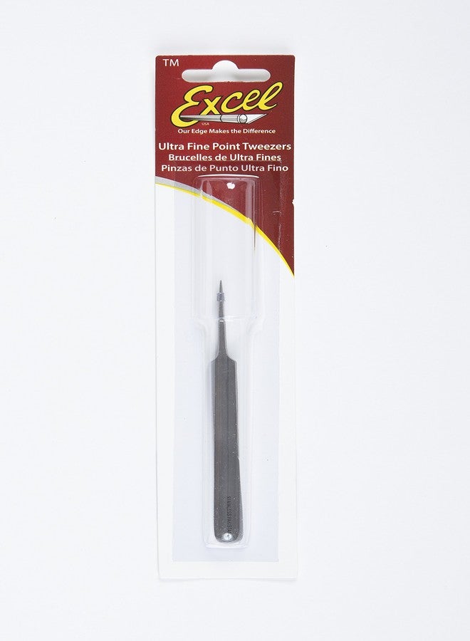 Excel Blades Excel Straight Point Tweezer, Polished - Image 2