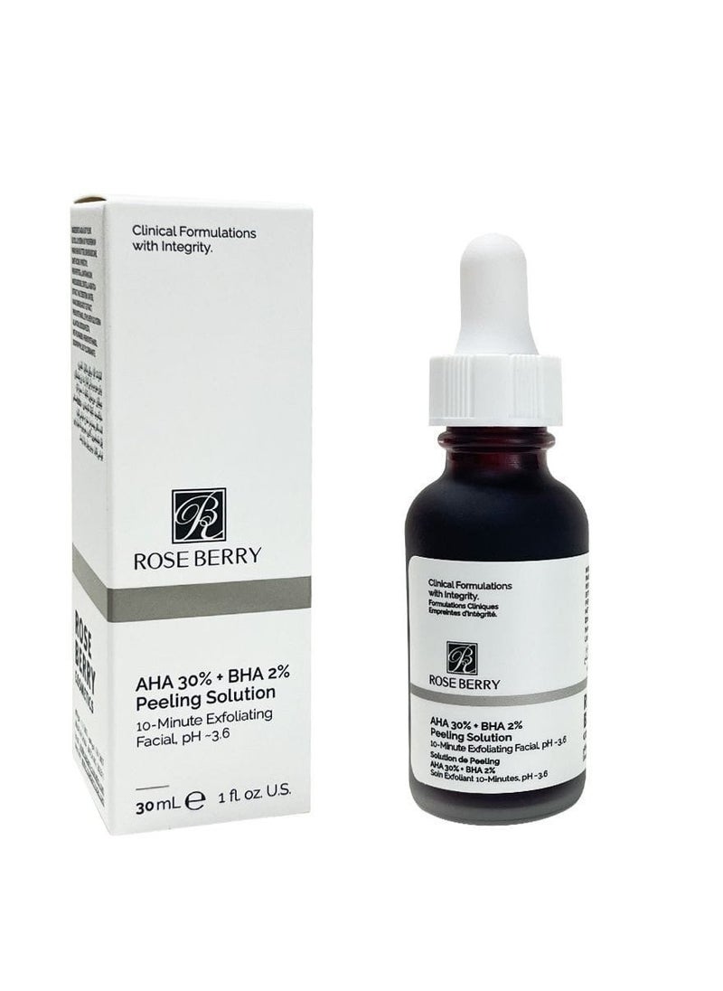 RoseBerry Nature AHA 30% + BHA 2% Peeling Solution Peeling 30ml  - Image 1