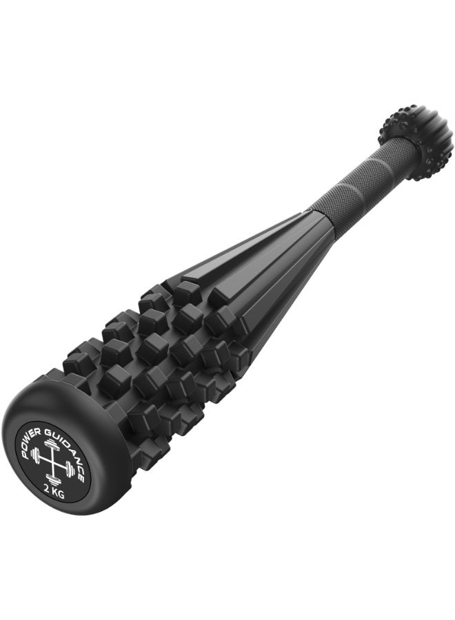 POWER GUIDANCE Macebell, Indian Clubbells, Steel Mace, Indian Club, Gorilla Sports, Suitable for home gym training, massage and rehabilitation 2KG - Image 1