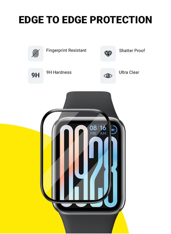 huanmate Xiaomi Smart Band 9 Pro Premium Screen Protector- Crisp Clarity, Ultimate Safety, Shield Against Smudges, Reliable Quality, Easy Installation & Removal  - Image 2