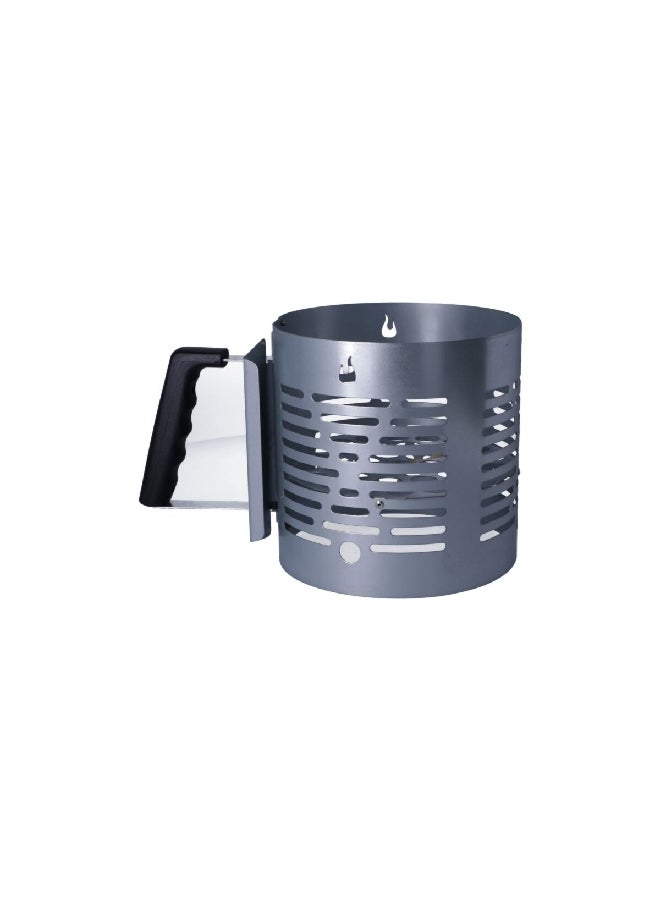 Char-Broil Half-Time Sturdy Steel Charcoal Starter Silver 8 Inch 8748135 - Image 2