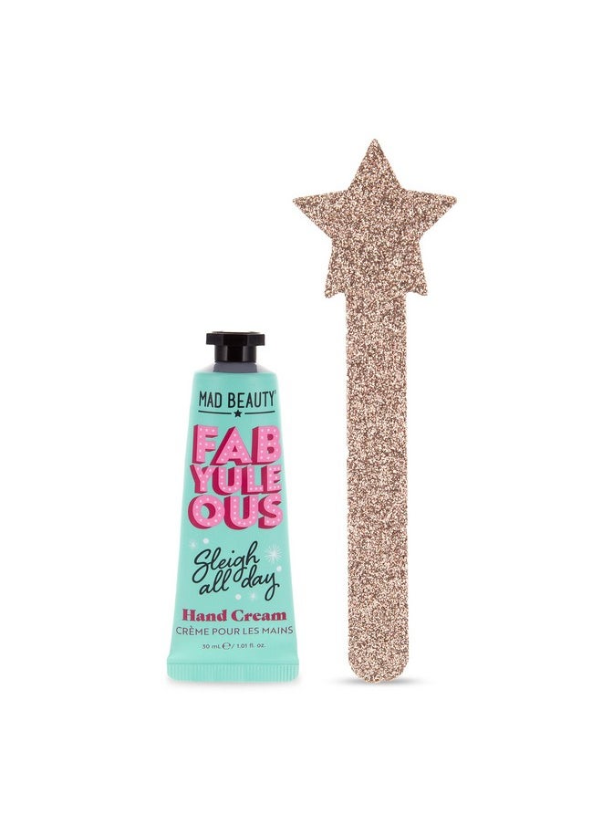 Mad Beauty MAD Beauty FabYuleOus Hand Care Set, Christmas Tree Hand Cream & Nail File, Berry Scented & Enriched with Shea Butter, Hydrating & Nourishing, Great Self-Care Gift  - Image 3