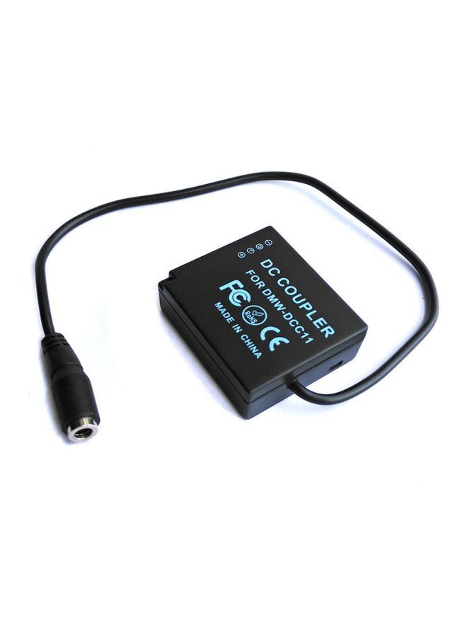 NIBEMINENT Double Pin Power Charger Adapter For Panasonic GF3/DMC-S6K/DMC-F3K Black - Image 4