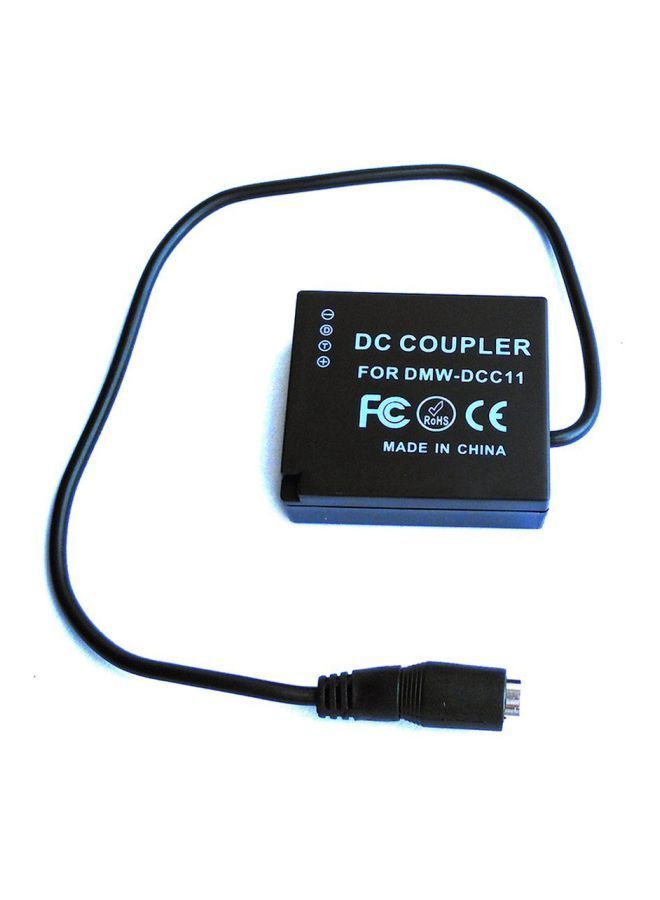 NIBEMINENT Double Pin Power Charger Adapter For Panasonic GF3/DMC-S6K/DMC-F3K Black - Image 5