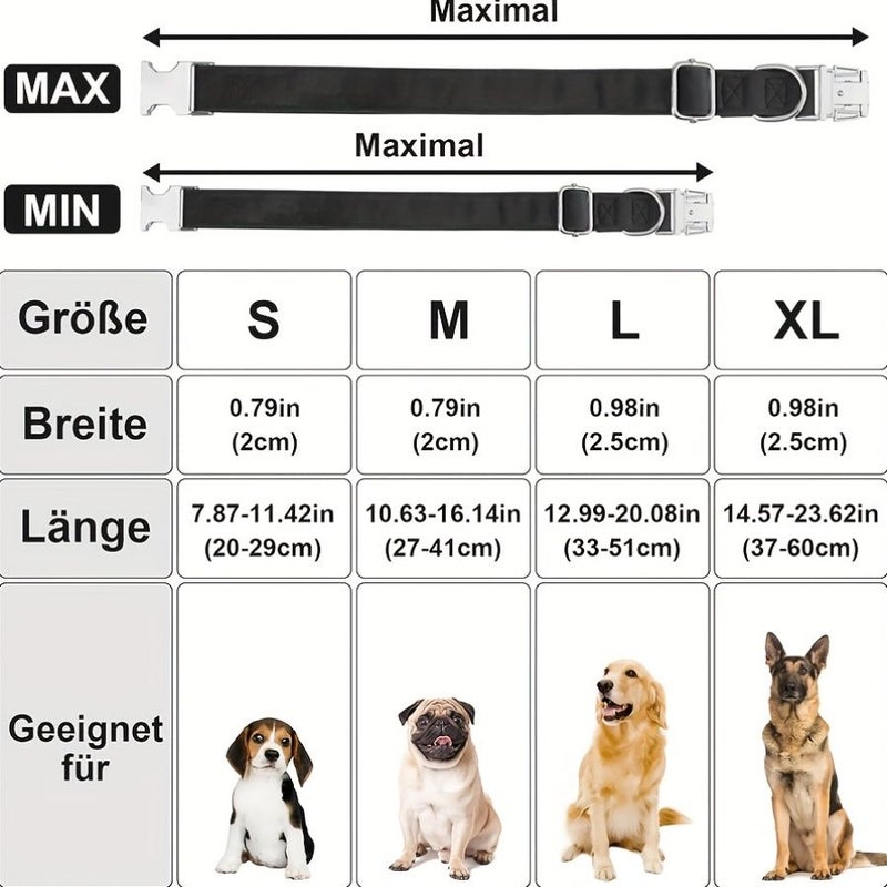 Khaki Velvet Pet Collars Durable 4 Sizes for All Breeds Social Walks - Image 2