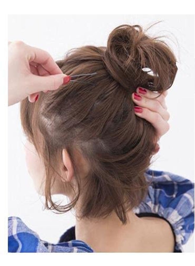 Hair clip card one-word clip simple black hair clip broken hair small clip fixed hair headdress women's steel clip U-type-200 - Image 5