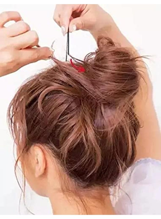 Hair clip card one-word clip simple black hair clip broken hair small clip fixed hair headdress women's steel clip U-type-200 - Image 4