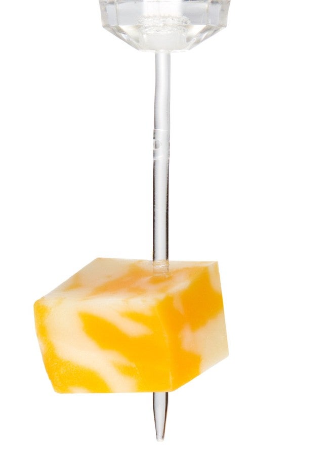 Creative Converting 16 Count Diamond Shaped Plastic Picks, Mini, Clear - Image 4