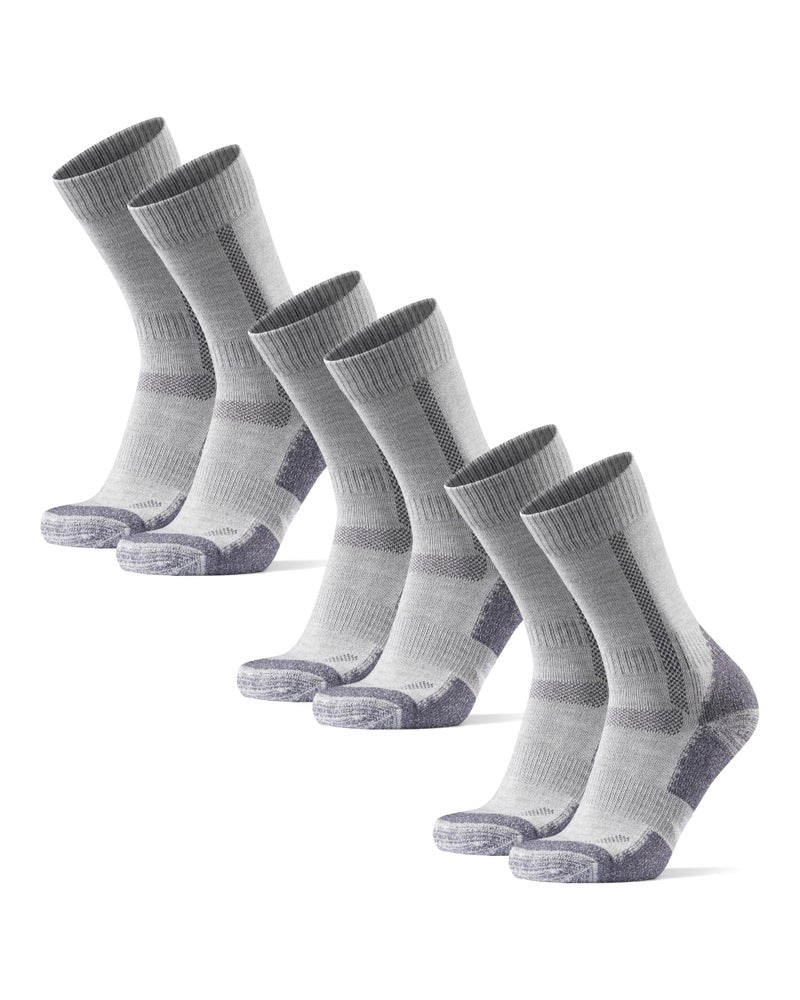 DANISH ENDURANCE Merino Wool Hiking Socks for Men & Women - Moisture Wicking Hiking Socks Cushioned to Prevent Blisters and Sore Feet - Small, Medium, Large sizes - 3 Pair Pack for Men and Women - Image 1