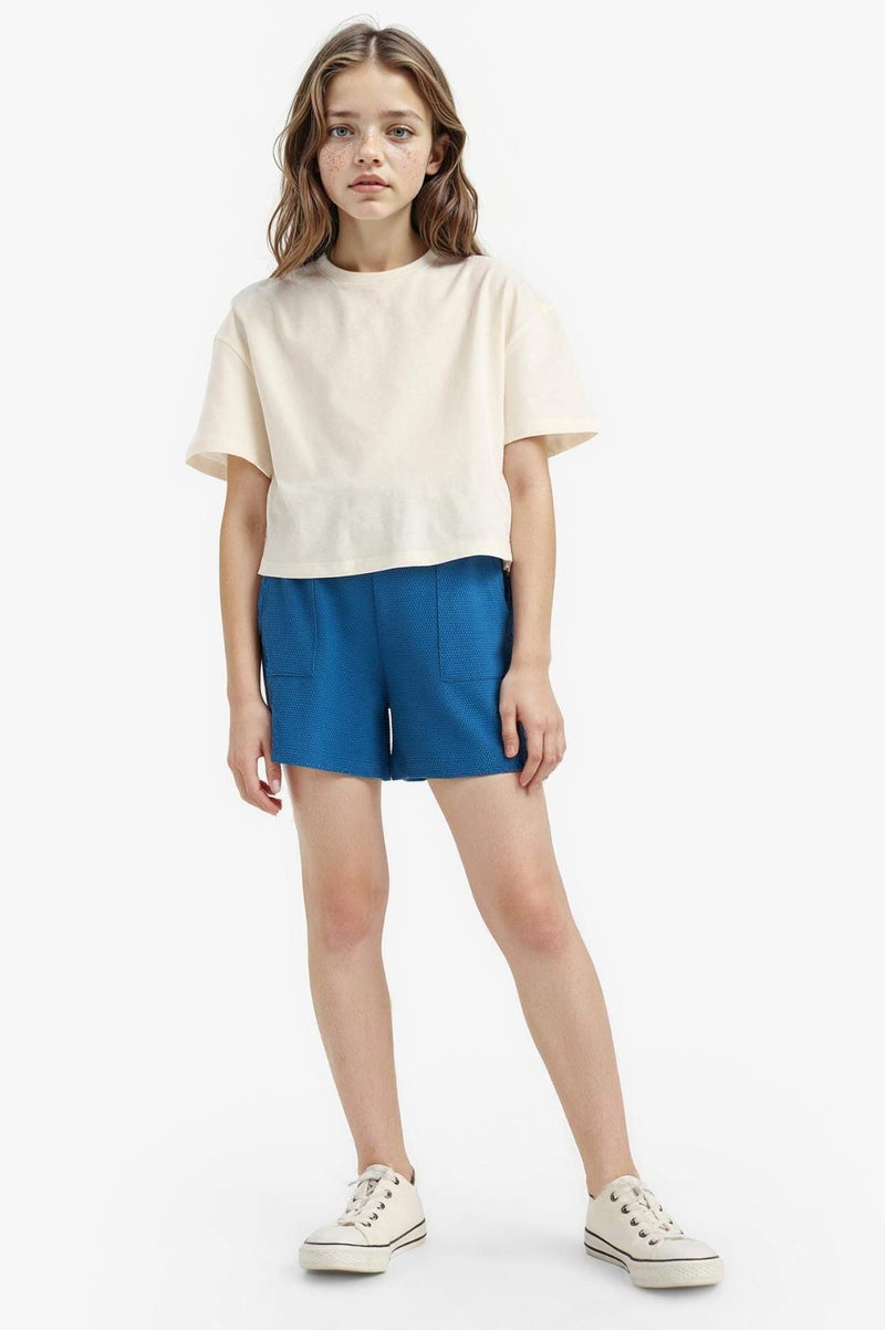 DeFacto Girl Elastic Waist Pocketed Shorts - Image 2