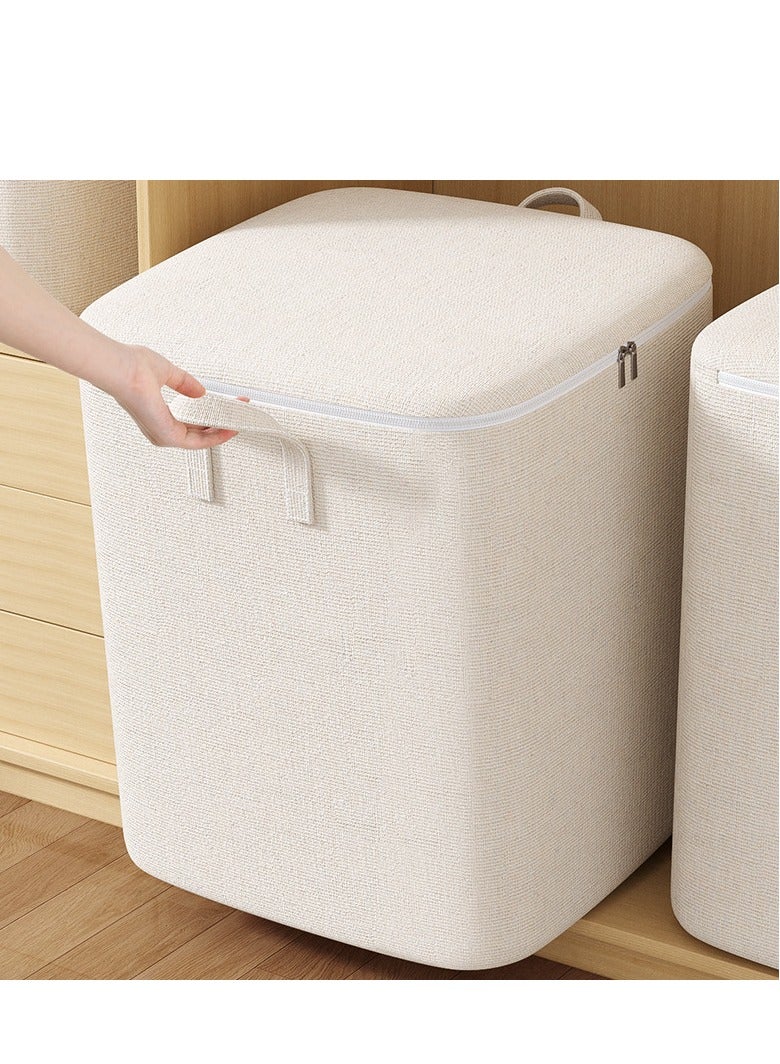 MIXDE 2-piece Foldable Wardrobe Storage Box, Clothing Storage And Organizing Box, With Visible Transparent Lid For Easy Searching, Washable With Fixed Handle Storage Box, Used For Storing Clothing And Toys - Image 2