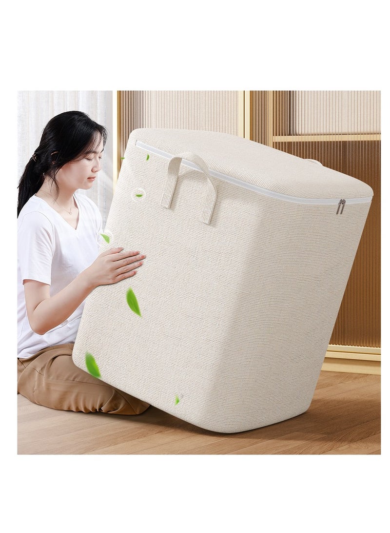 MIXDE 2-piece Foldable Wardrobe Storage Box, Clothing Storage And Organizing Box, With Visible Transparent Lid For Easy Searching, Washable With Fixed Handle Storage Box, Used For Storing Clothing And Toys - Image 3