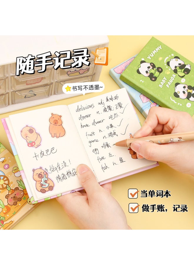 HELPS Capibala Student Cute A7 Pocket Book Cartoon Capybara High-value Notebook Portable Blank Diary Book - Image 2