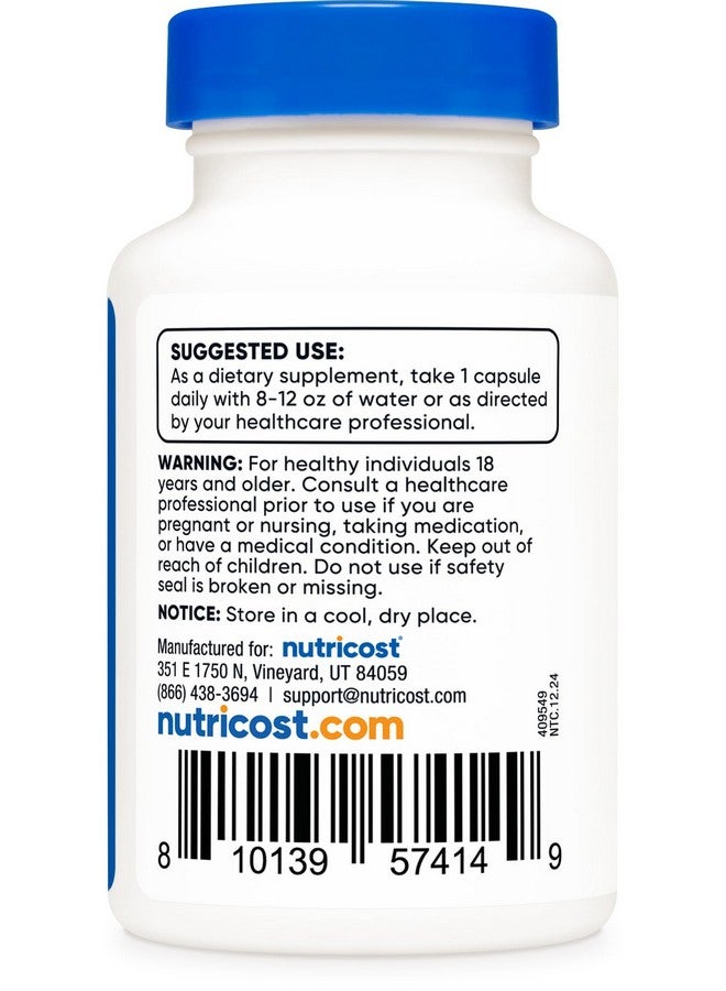 Nutricost N-Acetyl L-Cysteine (NAC) 600mg, 30 Vegan Capsules - GMO Free, Gluten Free, Vegetarian Caps - Image 4