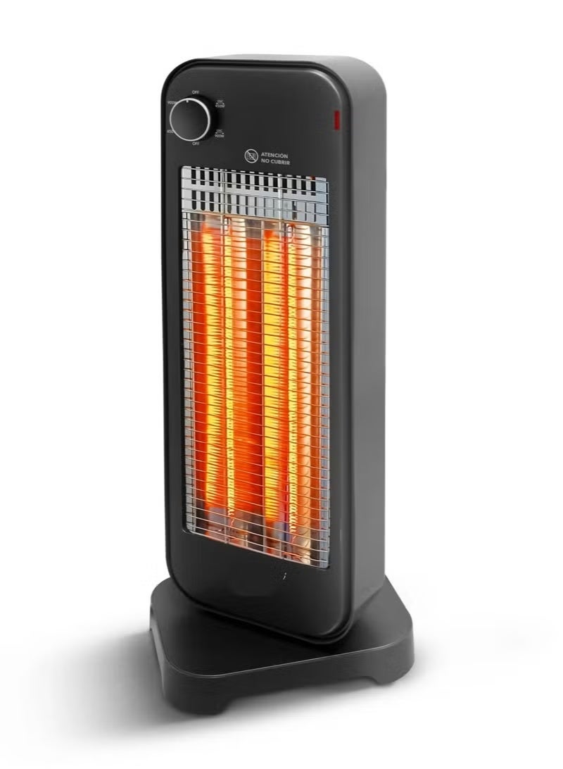 Denx Portable Electric Heater 900W – Adjustable 2-Level Heat Control, Fast Heating & Overheat Protection for Home & Office - Image 2