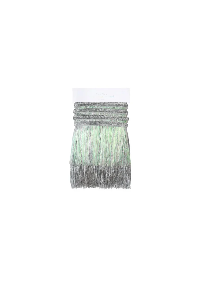 Meri Meri Silver Iridescent Tinsel Fringe Garland