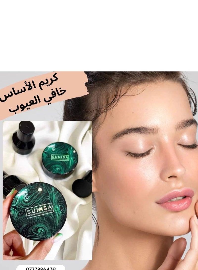 سونيسا Sunisa Mushroom Air Cushion CC كريم كونسيلر كريم أساس مرطب أساس برايمر - Image 2
