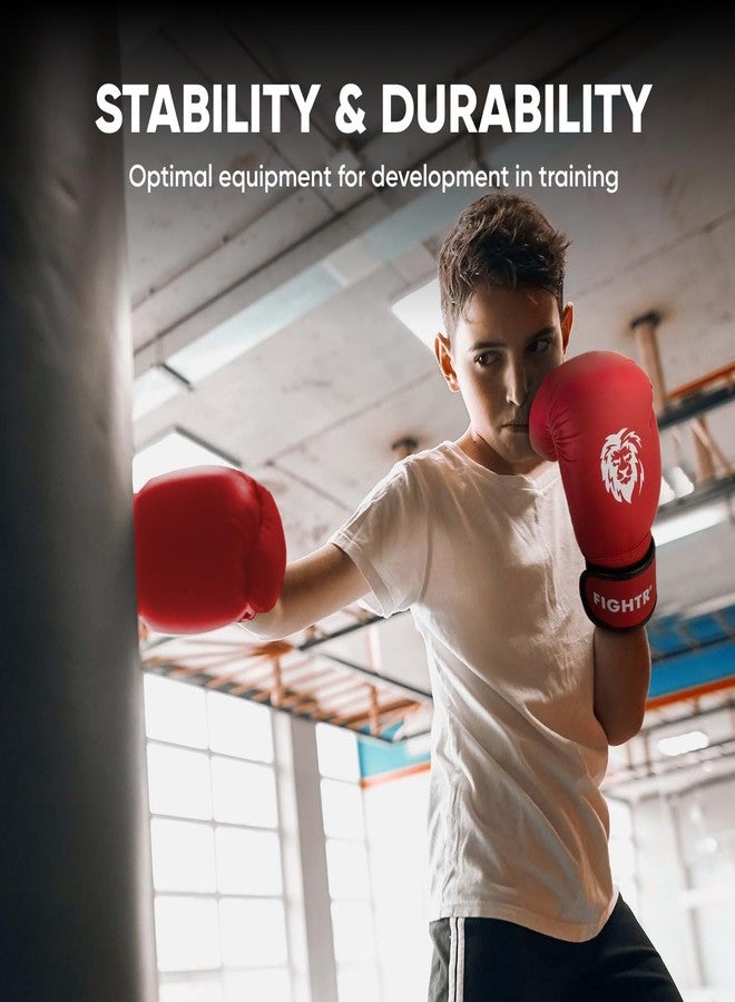 FIGHTR® Kids Boxing Gloves and More Stability | Junior Boys and Girls | Boxing, MMA, Muay Thai, Kickboxing & Martial Arts 04 06 oz | incl. Carry Bag - Image 4