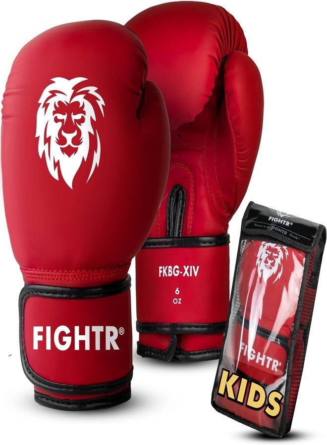 FIGHTR® Kids Boxing Gloves and More Stability | Junior Boys and Girls | Boxing, MMA, Muay Thai, Kickboxing & Martial Arts 04 06 oz | incl. Carry Bag - Image 1