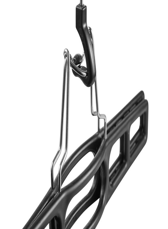 DEILSY Pant/Skirt Hangers, Set of 10 (Black) - Image 4