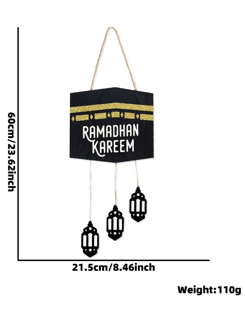 2PCS Eid Mubarak Door Sign Wooden Hanging Signs，Ramadan Kareem Hollow Ornament Decorations Moon and Stars，Moon Shape Ramadan Mubarak Party Wood Wall Hanger for Islamic Muslim Home Decor - pzsku/Z6616D539E5E41365C735Z/45/_/1734524829/c6f78591-25ad-40d8-89af-574e41110601