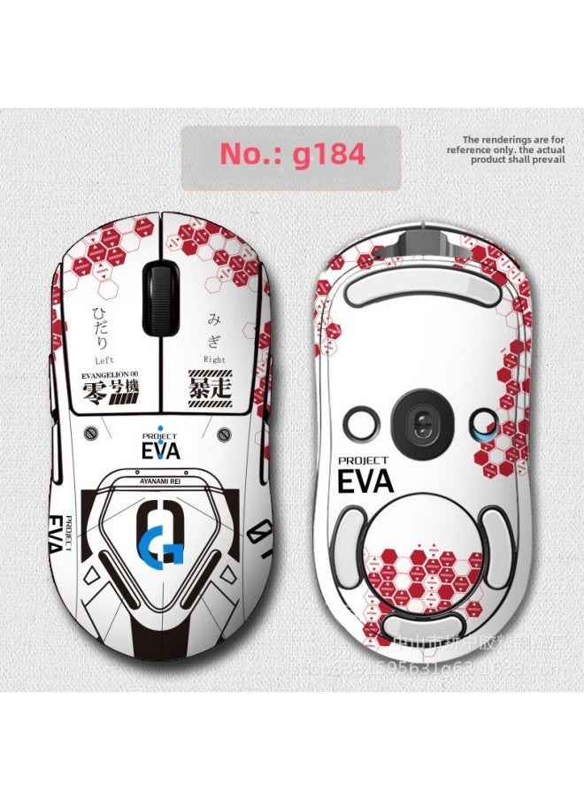 Generic - Anti-slip Mouse Stickers Logitech GPW One Or Two Generation GPROX Special All-inclusive Sweat-absorbent Anti-sweat Hand Stickers Lizard Skin-Color:GPW Second Generation [184]] - Image 1