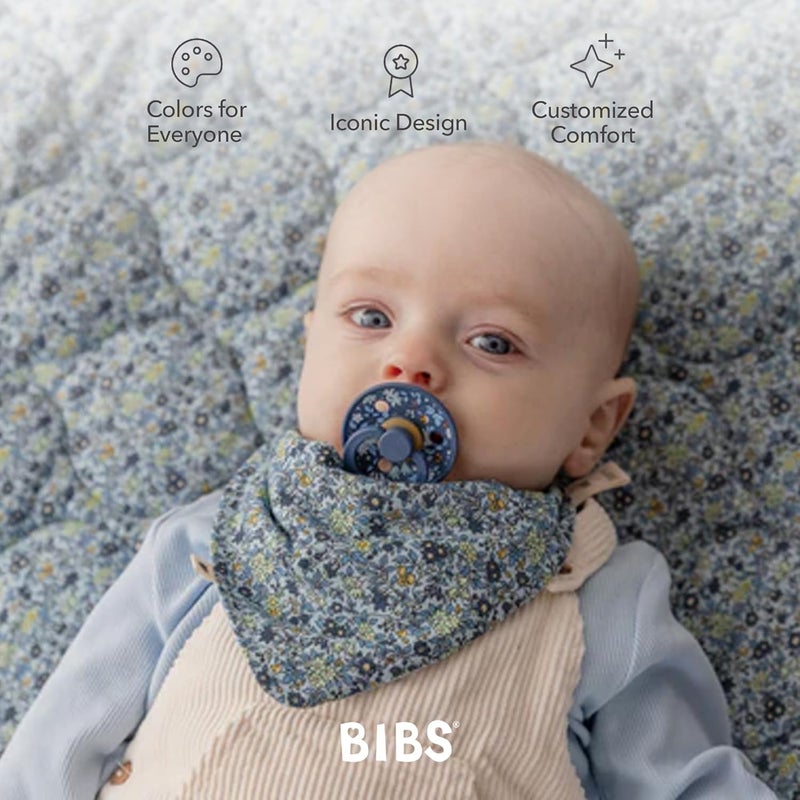 BIBS X Liberty Quilted Blanket - Baby Blue - Image 5
