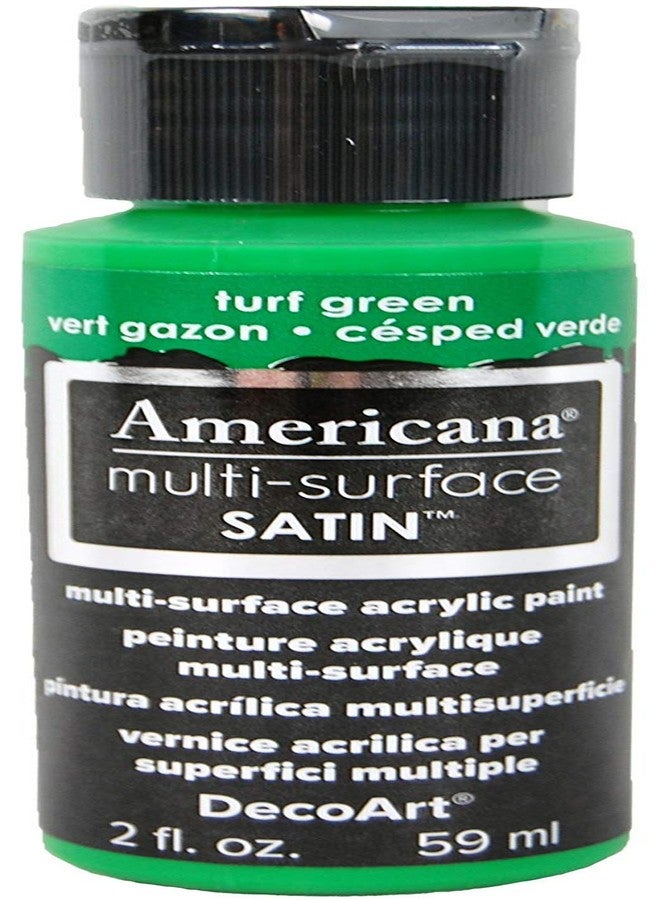 DecoArt Americana Multi-Surface Satin Acrylics Paint, 2-Ounce, Turf Green
