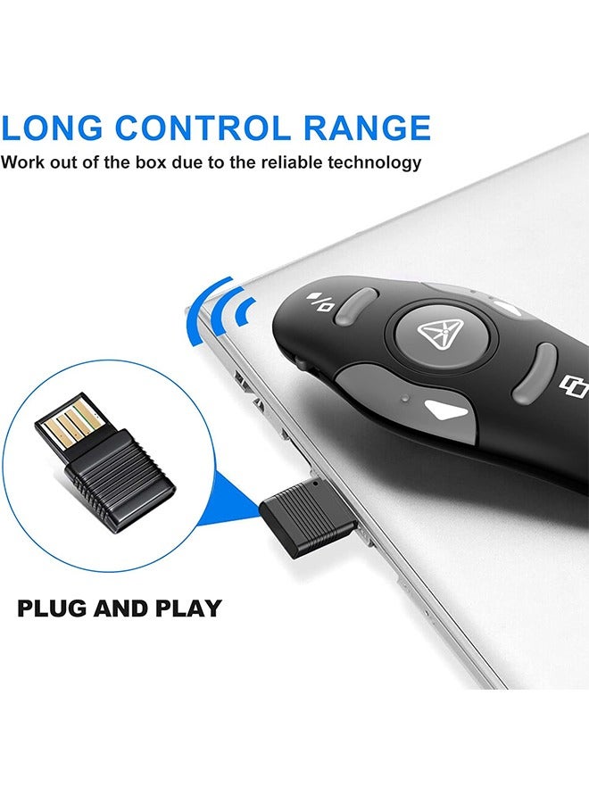 Generic Laser Pointer Wireless Presenter RF 2.4G Hz With USB Remote Control Powerpoint Presentation Flip Pen  - Image 4