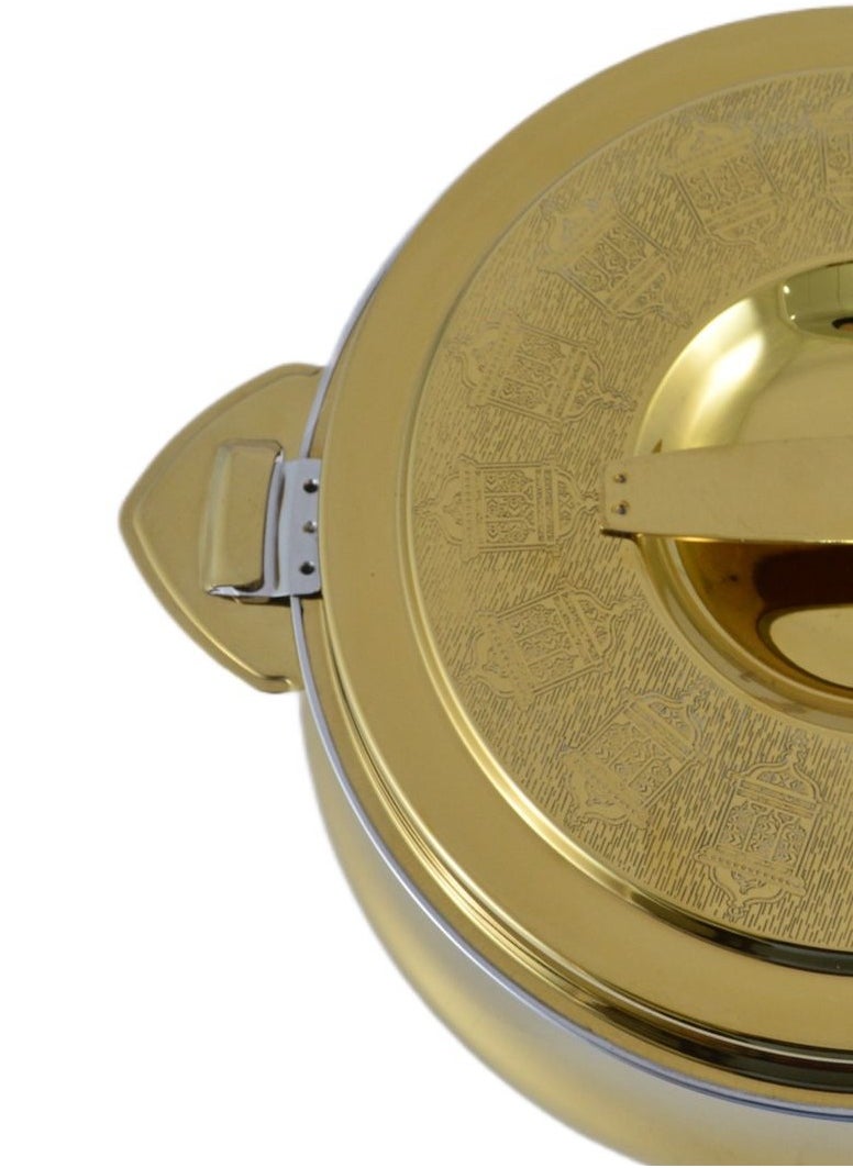 Homemaker Riyadh Hotpot 3500ml Capacity - Unique Locking Lid - High Quality Stainless Steel - Gold Etching  - Image 4