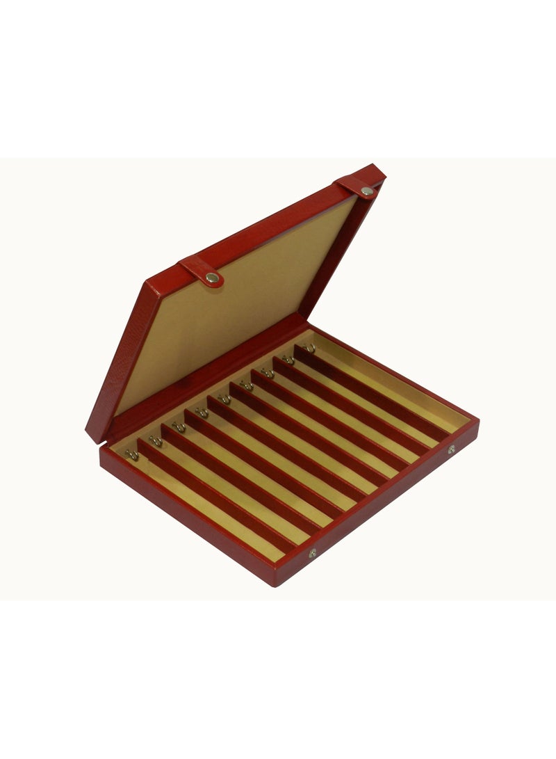 LAVERI LEATHER Laveri Genuine Leather Chain Box Organizer Storage Chain Stud Tray Showcase Storage Case  - Image 4