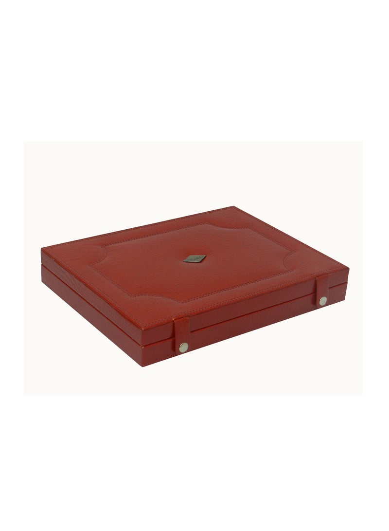 LAVERI LEATHER Laveri Genuine Leather Chain Box Organizer Storage Chain Stud Tray Showcase Storage Case  - Image 2