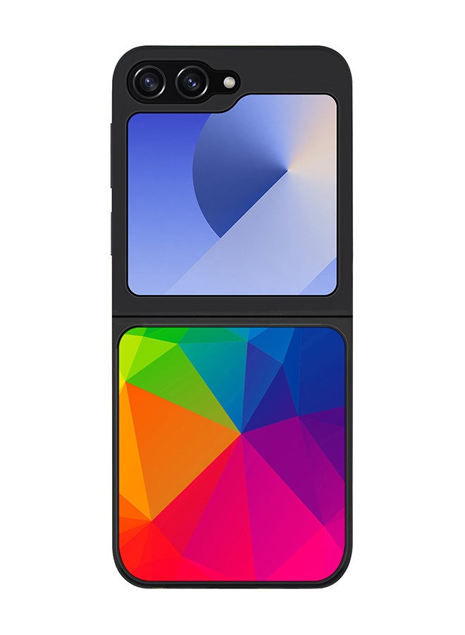 Stylizedd Rugged Black edge case for Samsung Galaxy Z Flip7 FE, Slim fit Soft Case Flexible Anti Drop TPU Gel Thin Cover -  Air, Water, Earth, Fire - Image 1