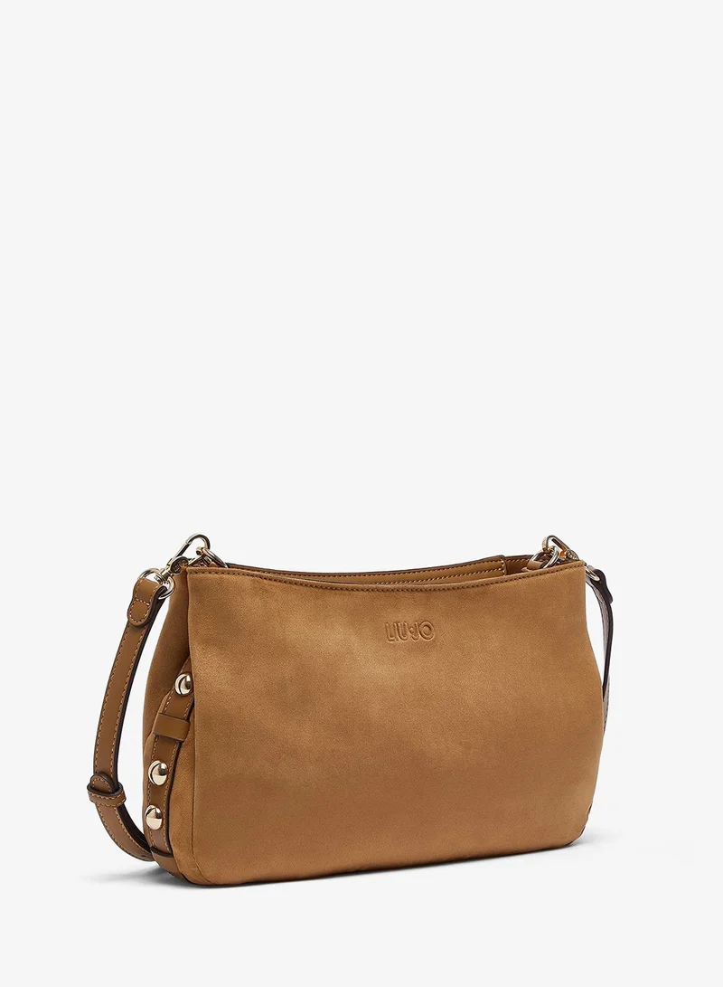 ليو جو Medium Microfiber Crossbody Bag