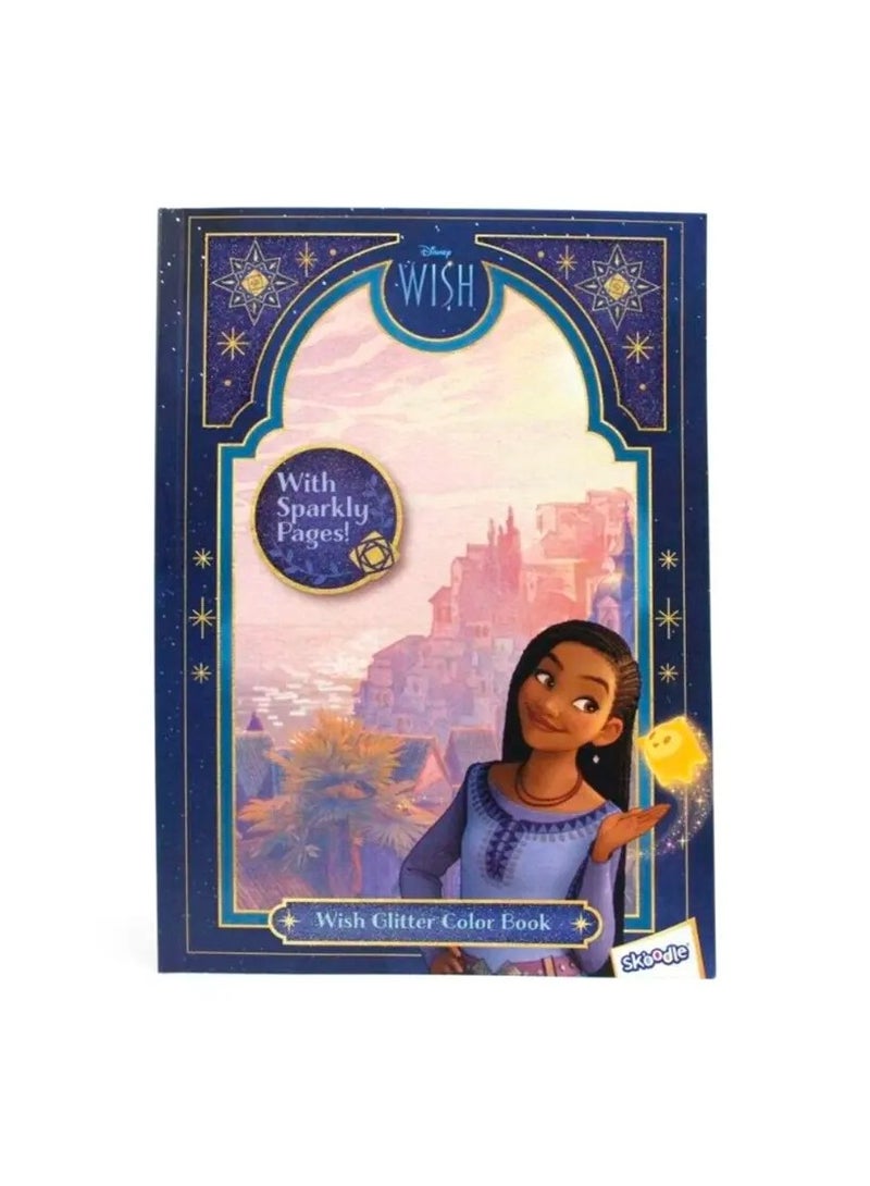 Rainbow max Disney Wish Glitter Colouring Book