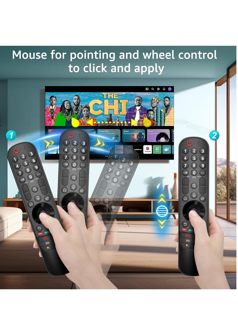 ELTRAZONE Magic Remote Control for LG Smart TV, Universal Replacement Remote Control for LG OLED EVO/OLED/QNED/QLED/NanoCell/UHD 4K 8K, with Voice and Indicator – With Battery - Image 5