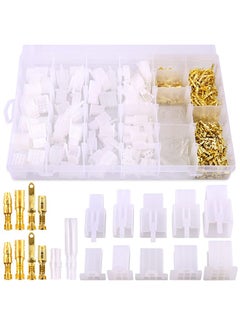 MVAQKLM  700Pcs 2.8mm 2 3 4 6 9 Pin Plug Housing Pin Header Crimp Electrical Wire Terminals Connector and 30 Sets 4mm Car Motorcycle Bullet Terminal Assortment Kit for Motorcycle, Bike, Car, Boats  - Image 1