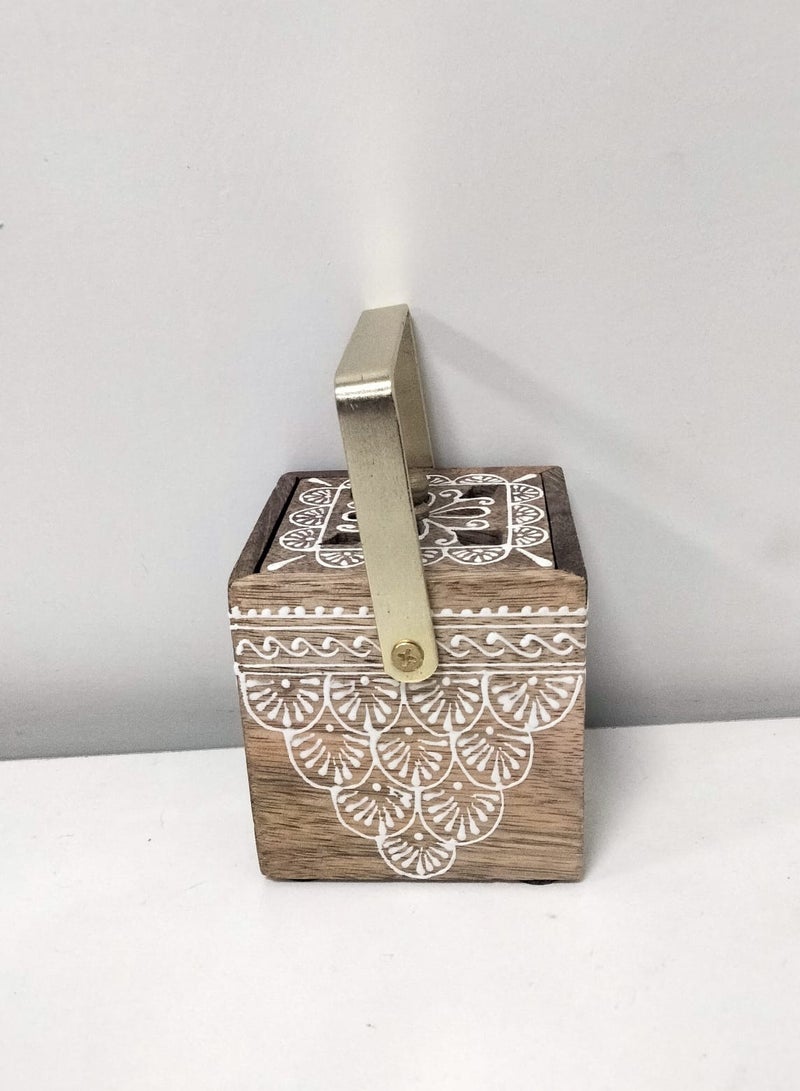 A wooden incense burner set with an elegant handle  - Image 3