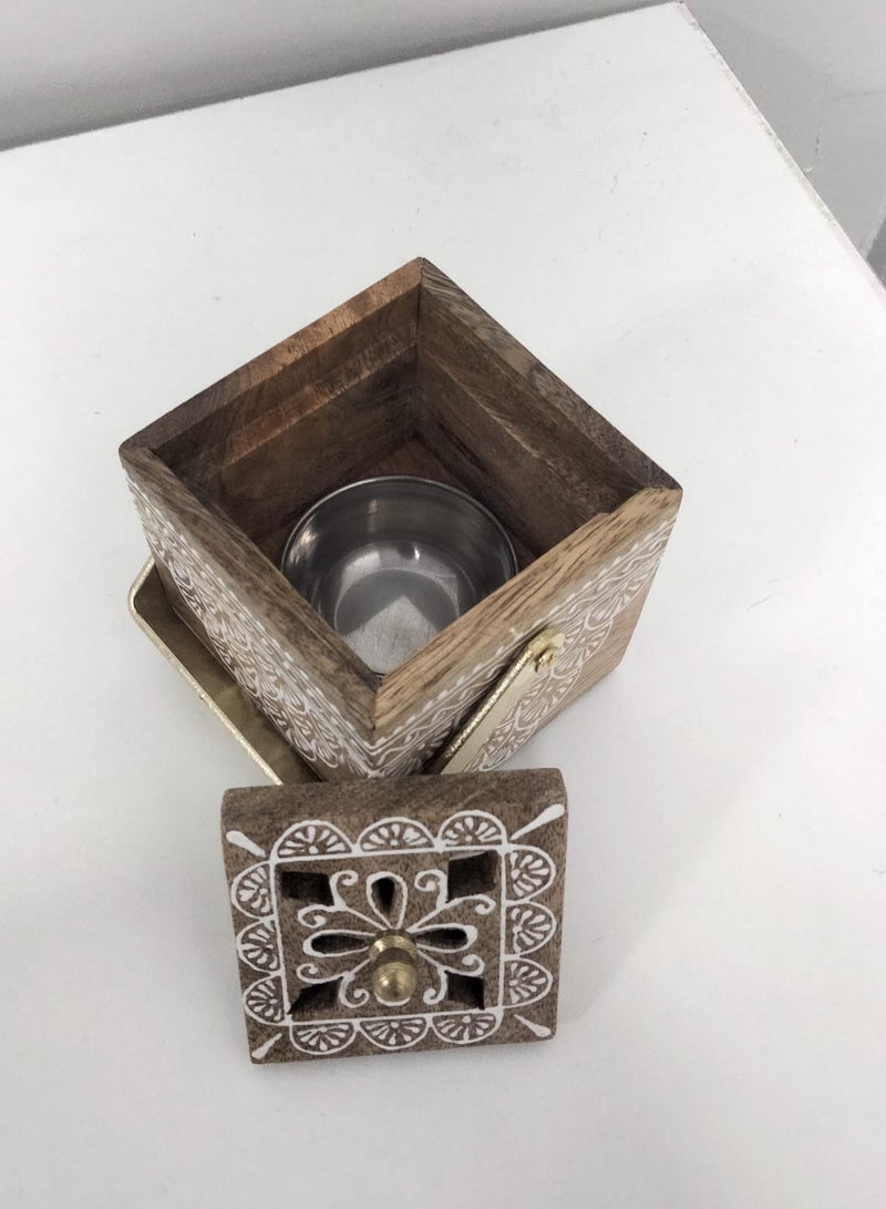 A wooden incense burner set with an elegant handle  - Image 5