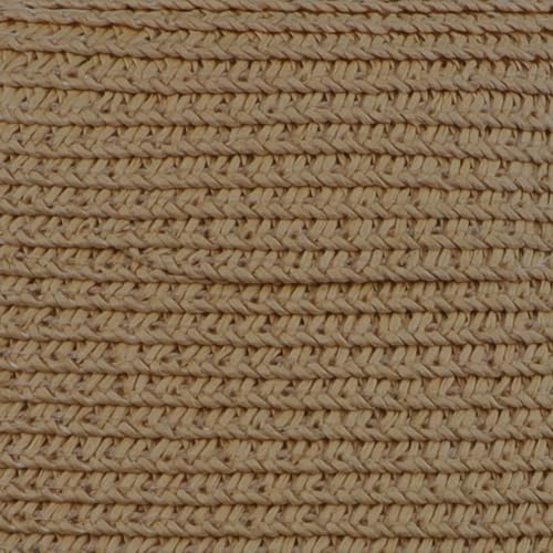 Holiberty Kids Straw Fedora Panama Hat Toddler Short Brim Summer Sun Beach Cap Western Trilby Derby Jazz Hat for Boys Girls 2-8 Yrs Light Coffee - Image 3
