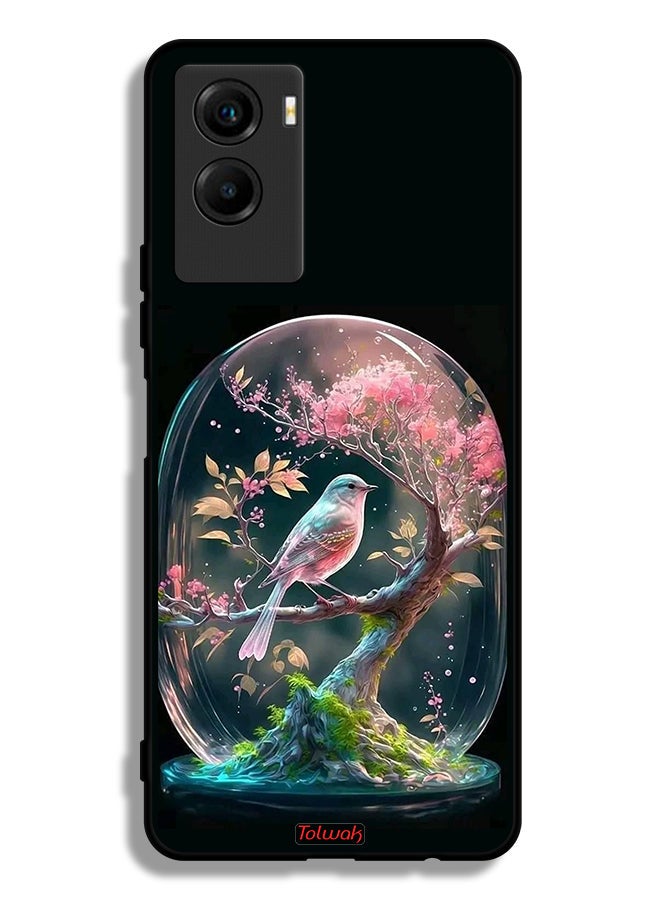 Tolwak Vivo Y55s 5G (2021) Protective Case Cover Bird In Jarr - Image 2