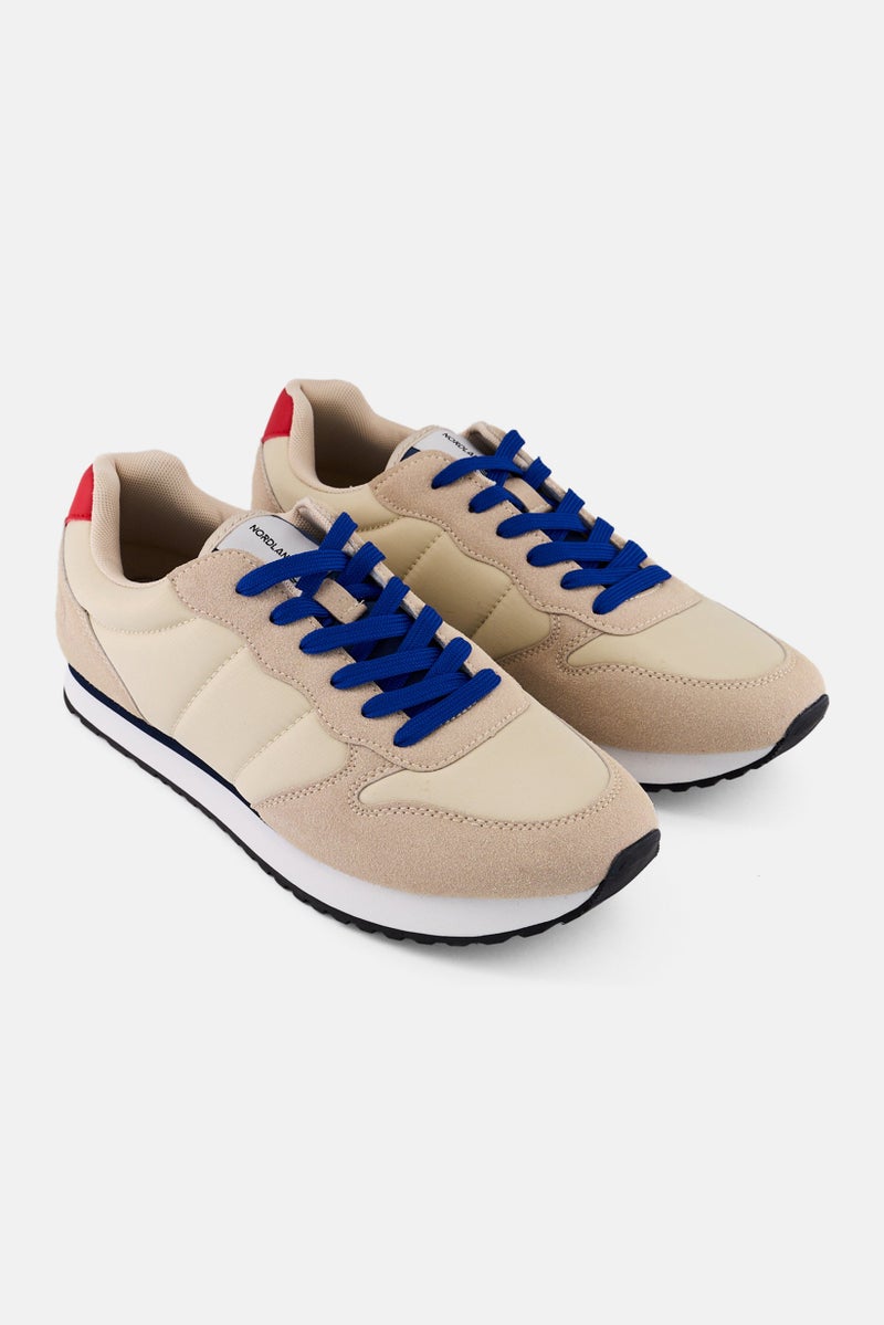 Nordland أحذية رجال خارجية مزودة بأربطة، بيج - Image 1