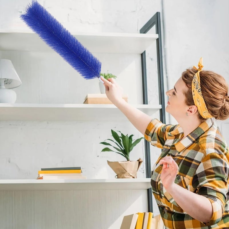 SFIELCAPA 3 Pcs Fan Cleaning Brush Bendable Cobweb Duster - Microfiber Head, Washable - Ideal for Ceiling Fan Blades, Air Vents, Curtains, Cars - Reusable Dust Remover - Image 5