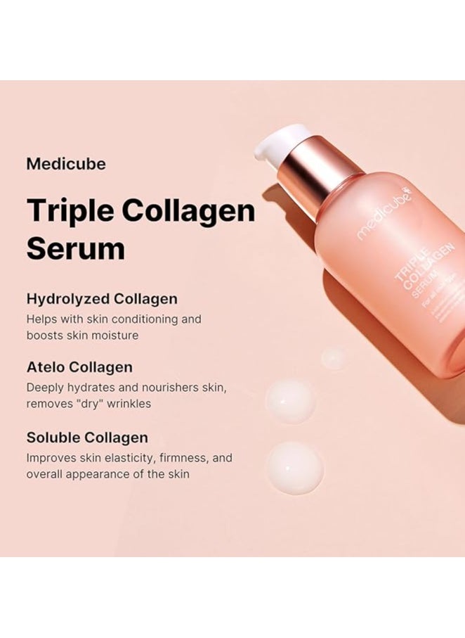 Medicube - Medicube Triple Collagen Serum 1.85 fl.oz - Nourish dull skin with Triple Collagen Complex - A lightweight serum with Niacinamide and Hyaluronic Acid - Korean Skincare - Image 1