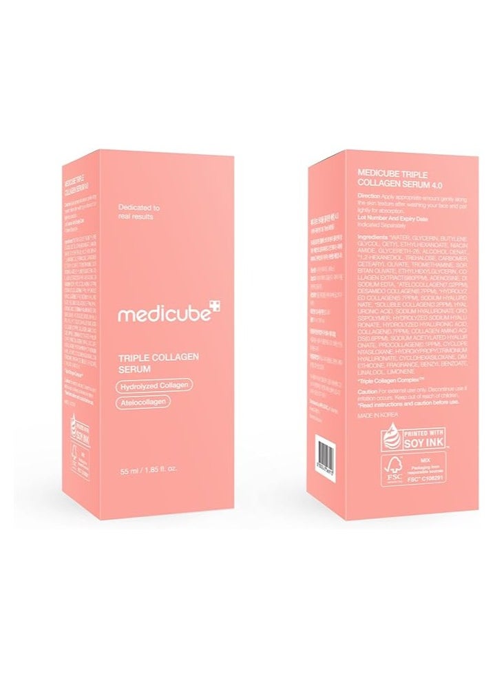 Medicube - Medicube Triple Collagen Serum 1.85 fl.oz - Nourish dull skin with Triple Collagen Complex - A lightweight serum with Niacinamide and Hyaluronic Acid - Korean Skincare - Image 1