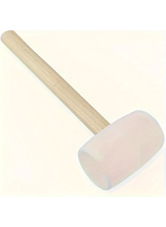 80oz Rubber Mallet Heavy Duty Industrial Hammer With Non Slip Wood Handle For Workshop Construction Demolition - Image 1