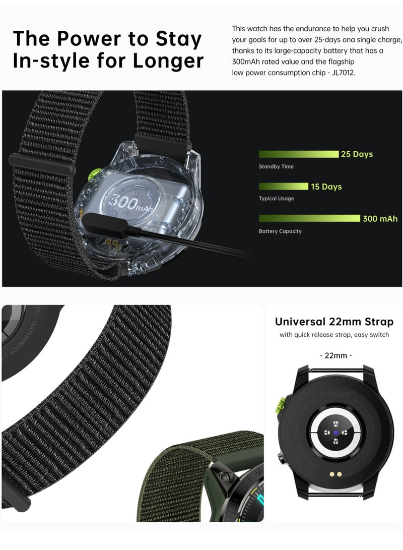 RollsTimi  Mens Smartwatch with Bluetooth Calls Fitness Tracker Sports Smart Watch - Image 4